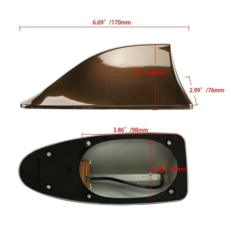 1PC Car Roof Shark Fin FM/AM Top Antenna Aerial Tail Universal for BMW/Audi/Jeep