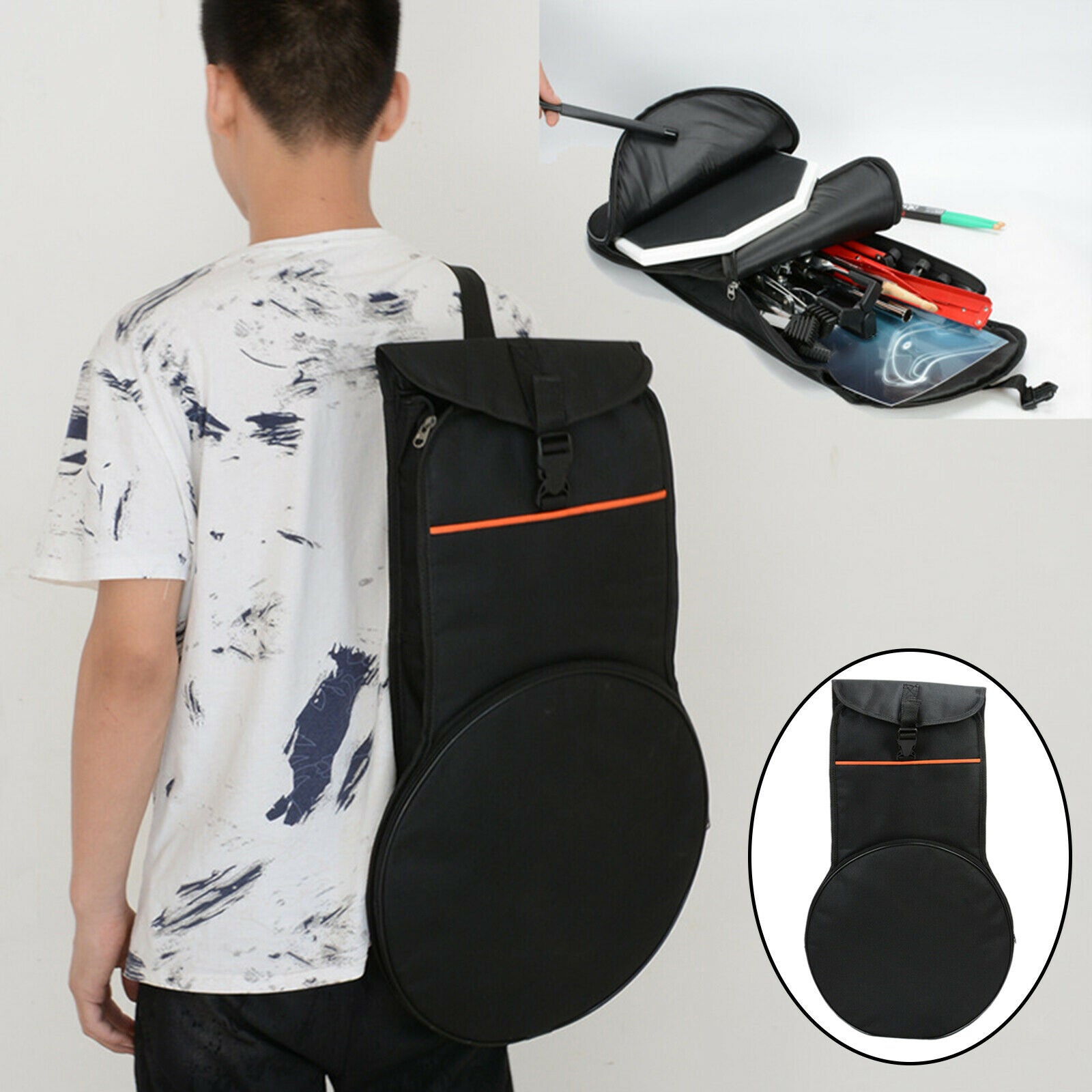 Oxford Cloth Dumb Drum Bags Storage Bag Drum Pad Carrying Bag Accessories