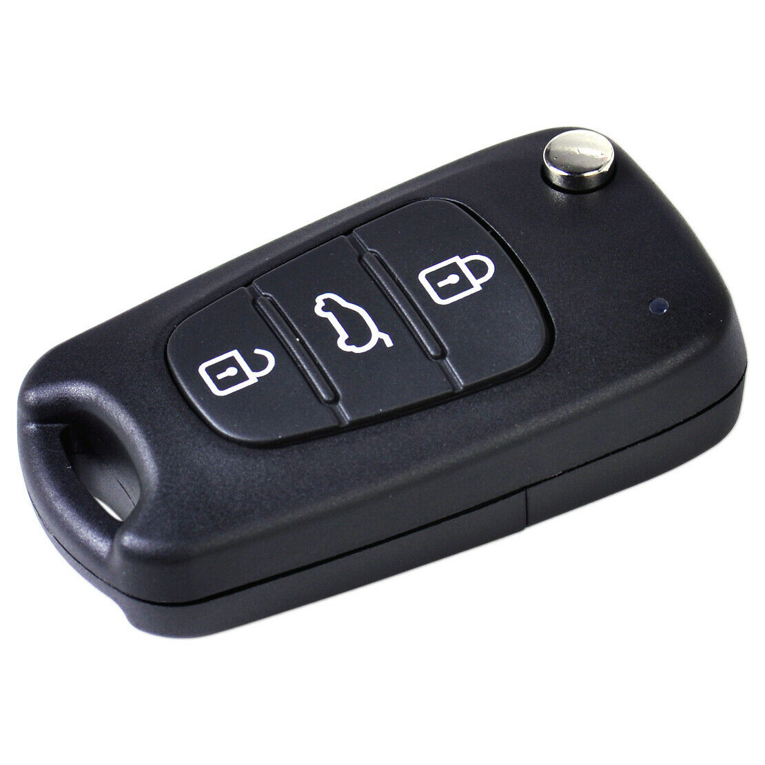 2x Uncut Blade 3 Buttons Flip Remote FOB Key Case Fit for KIA K5 Hyundai i20 An