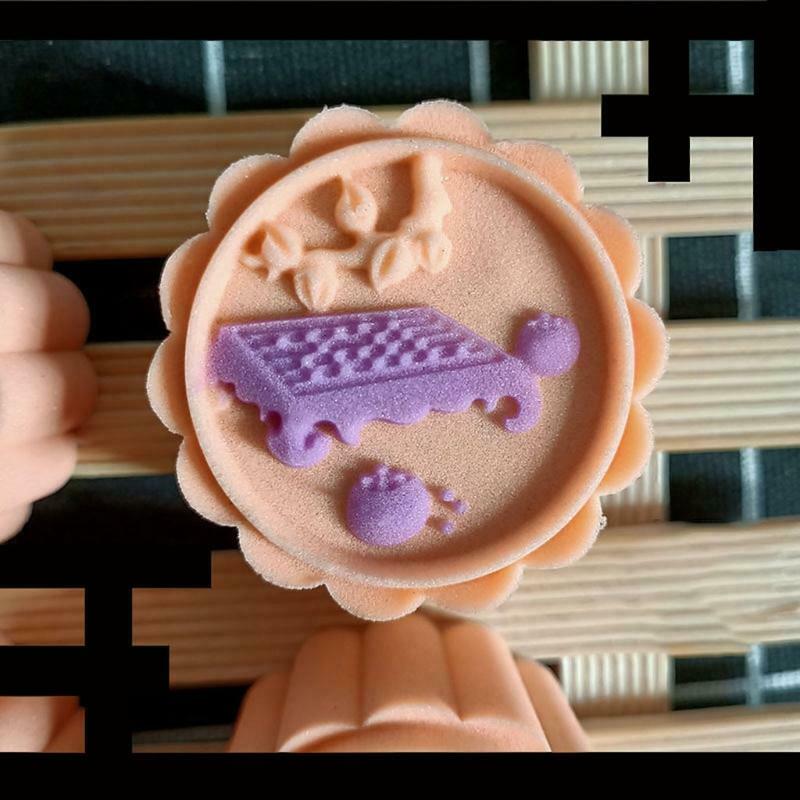 4pcs  Mooncakes Stamps 50g Mooncake Mold mould Mooncake Cutters for Baking