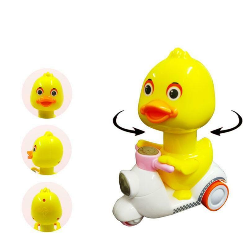 Lovely Press&Go Ducks with Rotating Head Battery Free Eco-friendly Toddler Toys