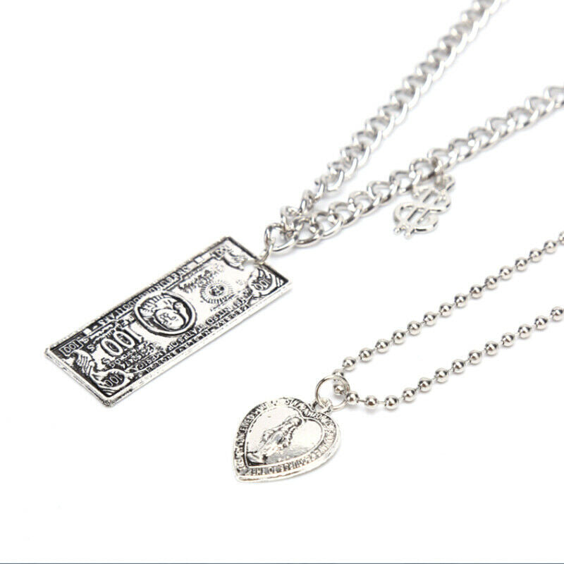 Punk Multi Layer Chunky Choker Necklace Pendant  Women Men Jewelry GiftsJCAUJ.DD