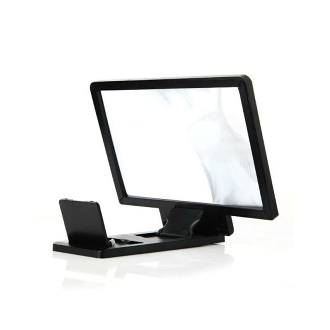 Holder Magnifier Screen Smartphone Projector Without Glass Ideal Child - Black -