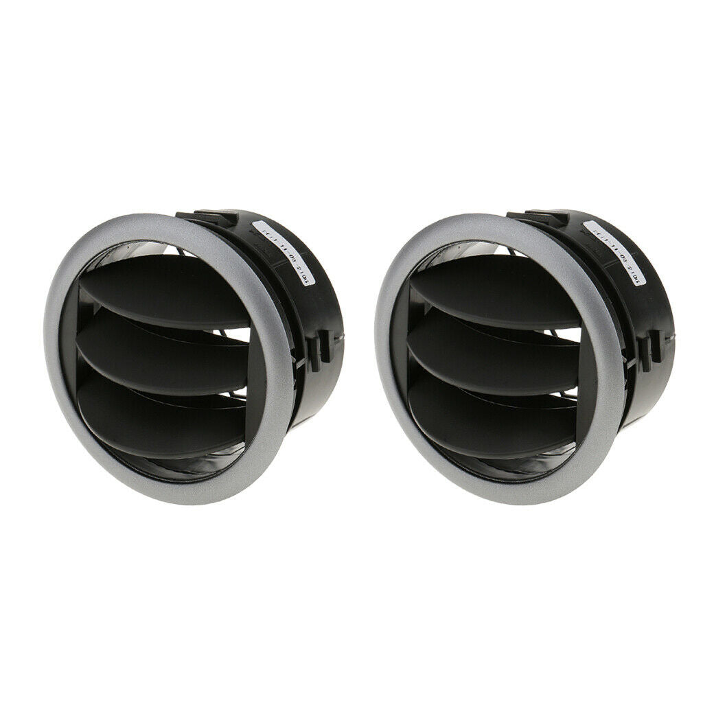 2x Black 360 Air Conditioner Outlet Vent Grille Deflector Dash For Suzuki SX4