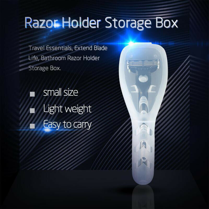 1PC Portable Travel Razor Blades Holder Box Case Storage Bathroom Organiz.l8