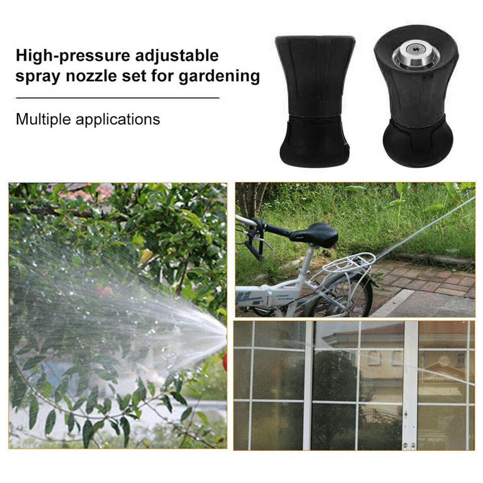 Durable Water Hose Nozzle Sprayer Garden Tools Watering Flower Durable