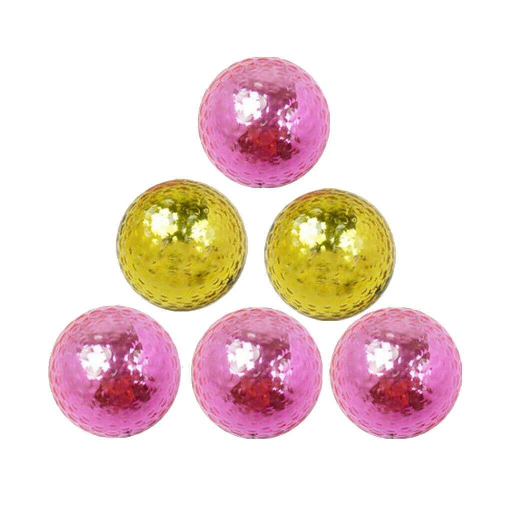 2X 1 Piece Pro Double Layer Golf Ball for Match or Practice Play Random Color