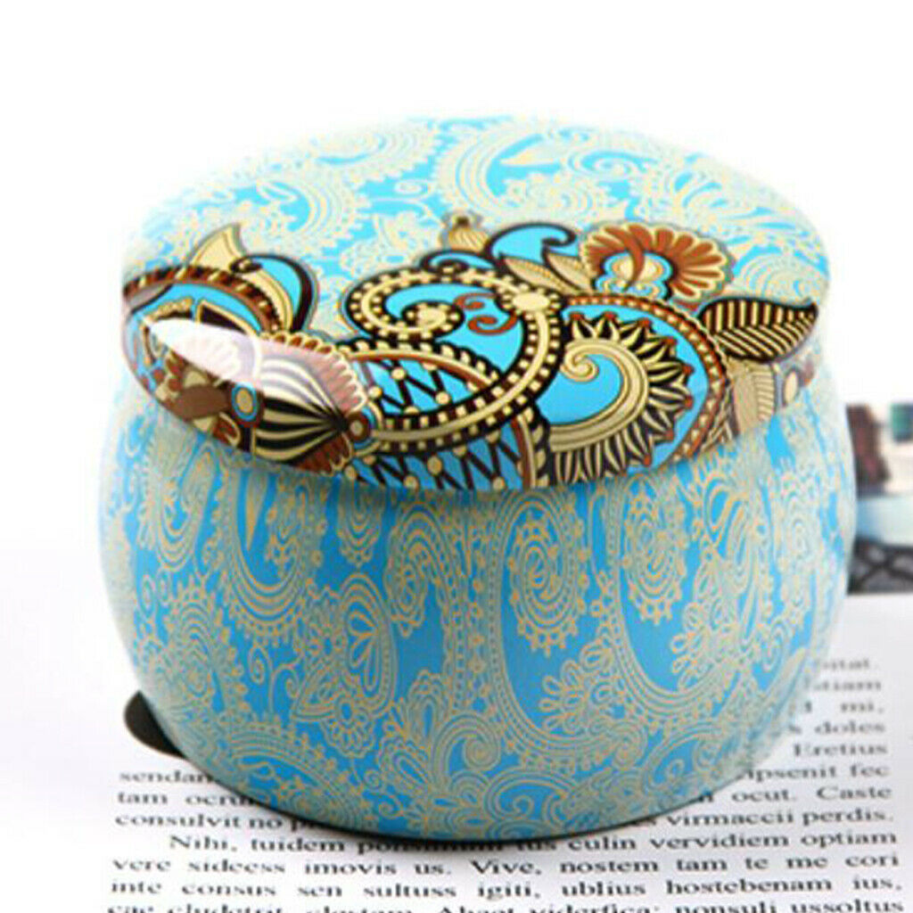 2 PCS/Set Tinplate Box Cookies Candy Storage Jar for Christmas Wrapping Gift