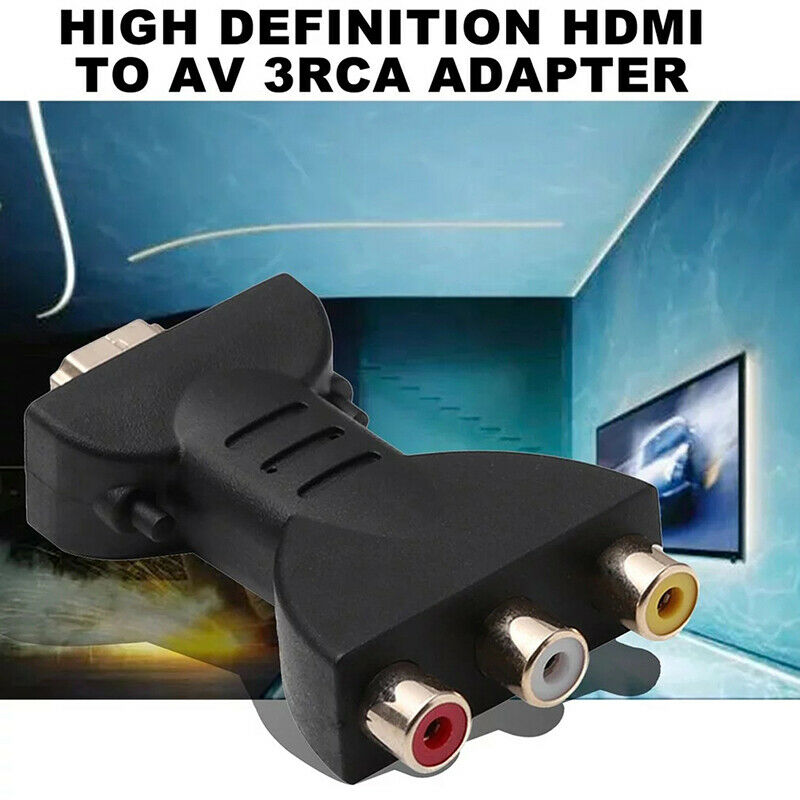 HDMI To AV Audio Adapter HDMI To VGA Connector RCA Video Audio Adapter Fo.l8