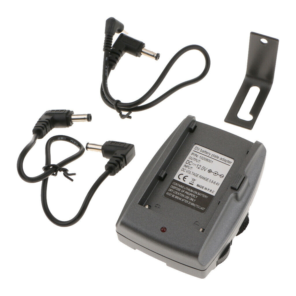 F970 F750 F550 Battery Plate Adapter for LCD DSLR On Camera   Monitor