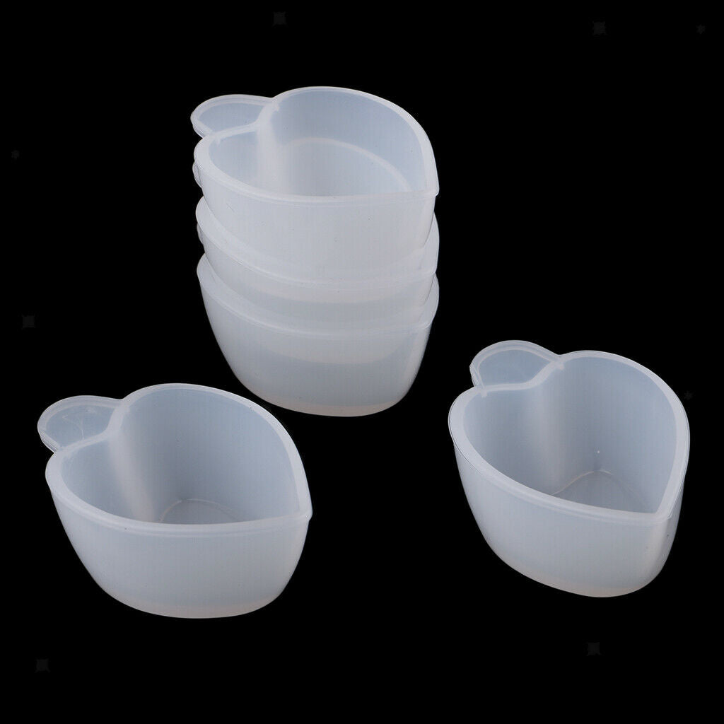 5x Silicone Dispensing Mixing Cup Reusable Glue Handmade Casting Tools