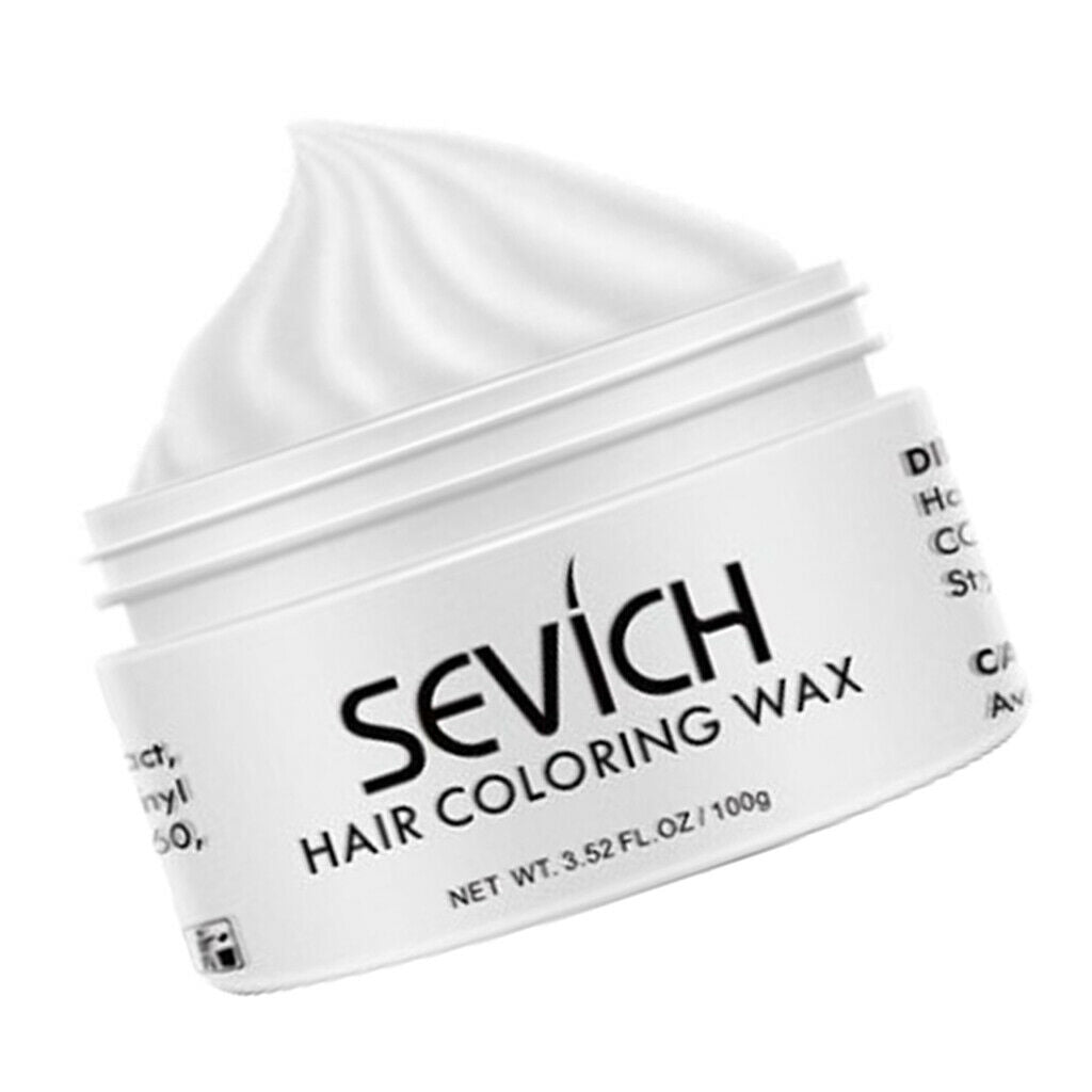 Temporary Color Hair Wax Hair Style Dye Instantly Natural Hair Color White