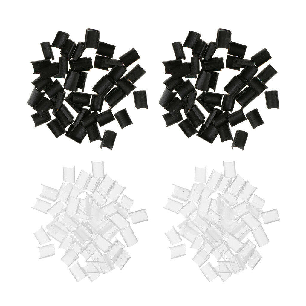 200x Flat U Tip Keratin Hair Extensions Toupee Bonding Fusion Glue Black+White