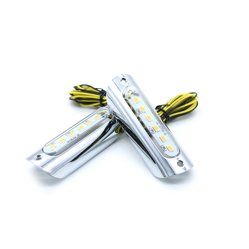25mm 22mm Handlebar Chrome Signal Bar Light Waterproof Handlebar Light Universal