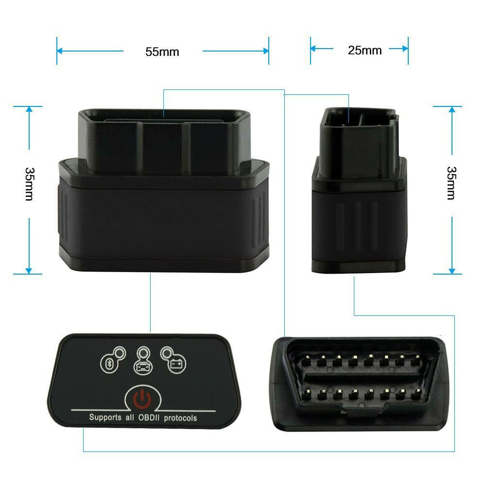 ELM327 OBDII OBD2 KW901 Car Fault Code Reader Bluetooth Diagnostic Scanner Tool
