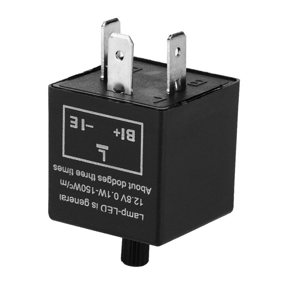 3 Pin 12V Flasher Relay Car Turn Signal Blinker Electronic LED Light Motorcycle