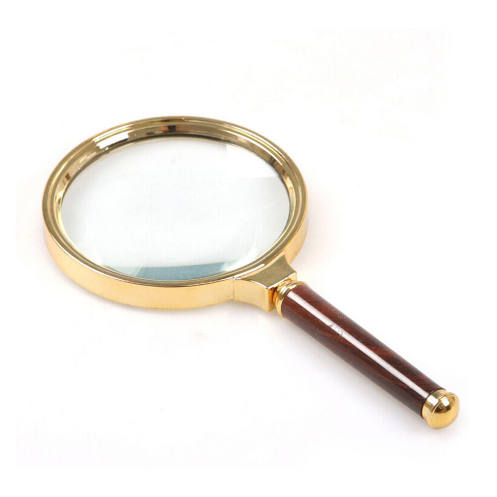 New 80mm Handheld 10X Magnifier Magnifying Glass Loupe Reading Jewelry、 G.l8