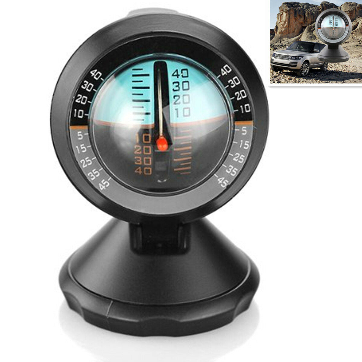 Car SUV Outdoor Travel Slope Indicator Up/ Downgrade Clinometer Slopemeter Gauge