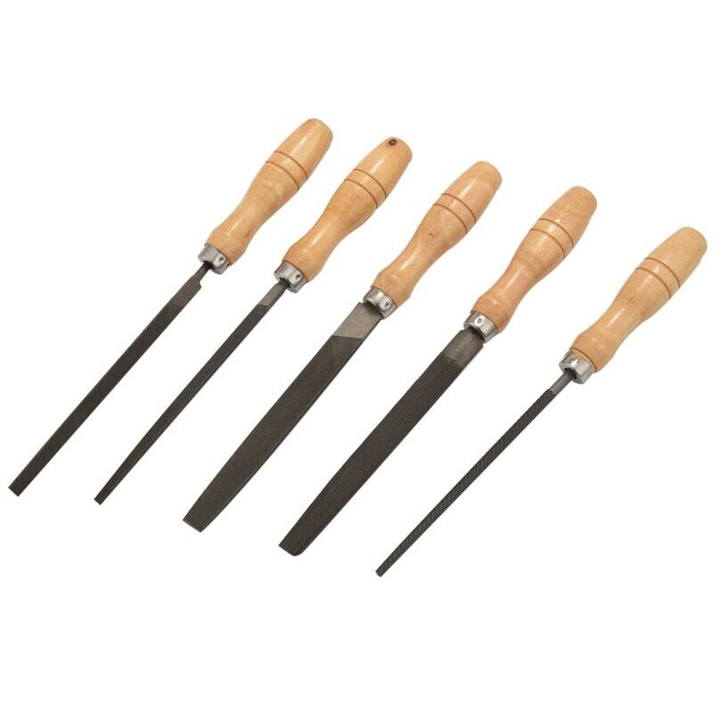 High Carbon Steel File Set with Wooden Handles Rasp File for Wood, Metal, PlasJ6