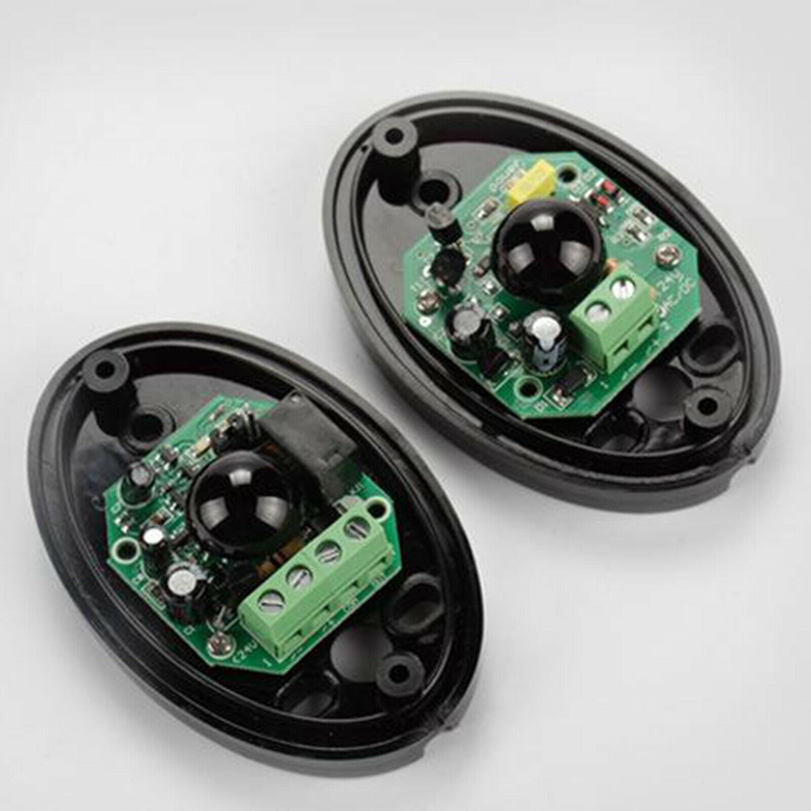 1 Pair Automated Door Infrared Sensor Waterproof with Screws Rubber Rings