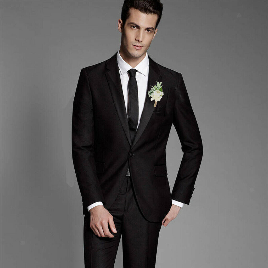 Boutonnieres Bride Groom Flower Wedding Party Prom Bridal Man Suit Decors