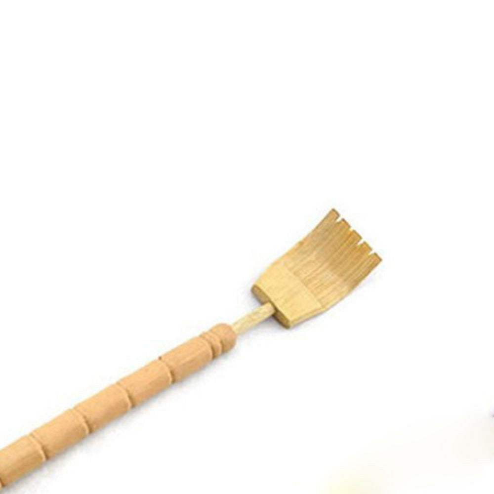 Wooden Bamboo Telescopic Back Scratcher Extendable Back Itching Self Massager C