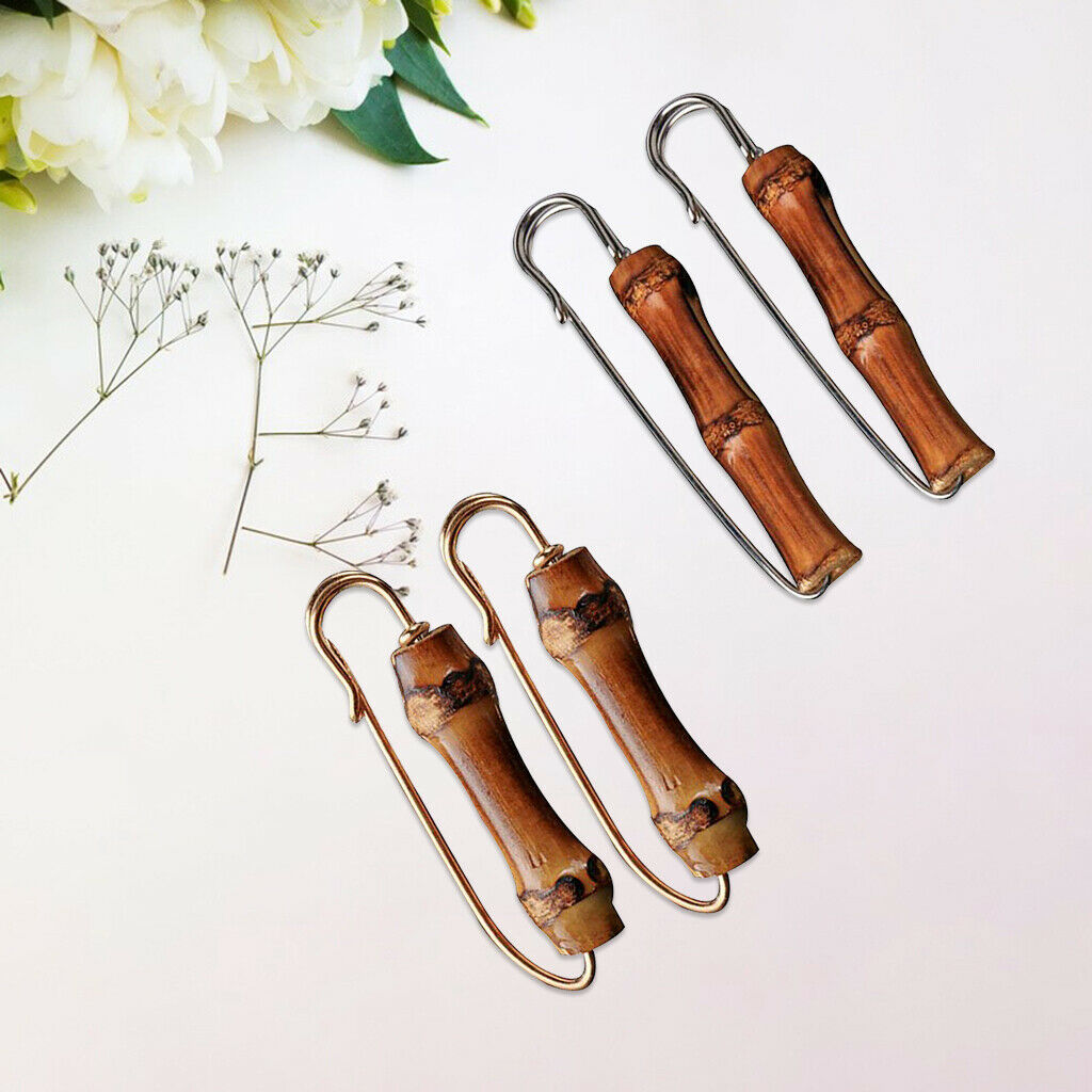 4Pcs Safety Pins for Scarf Suit Brooch Clip Clothing Accessories Jewelry