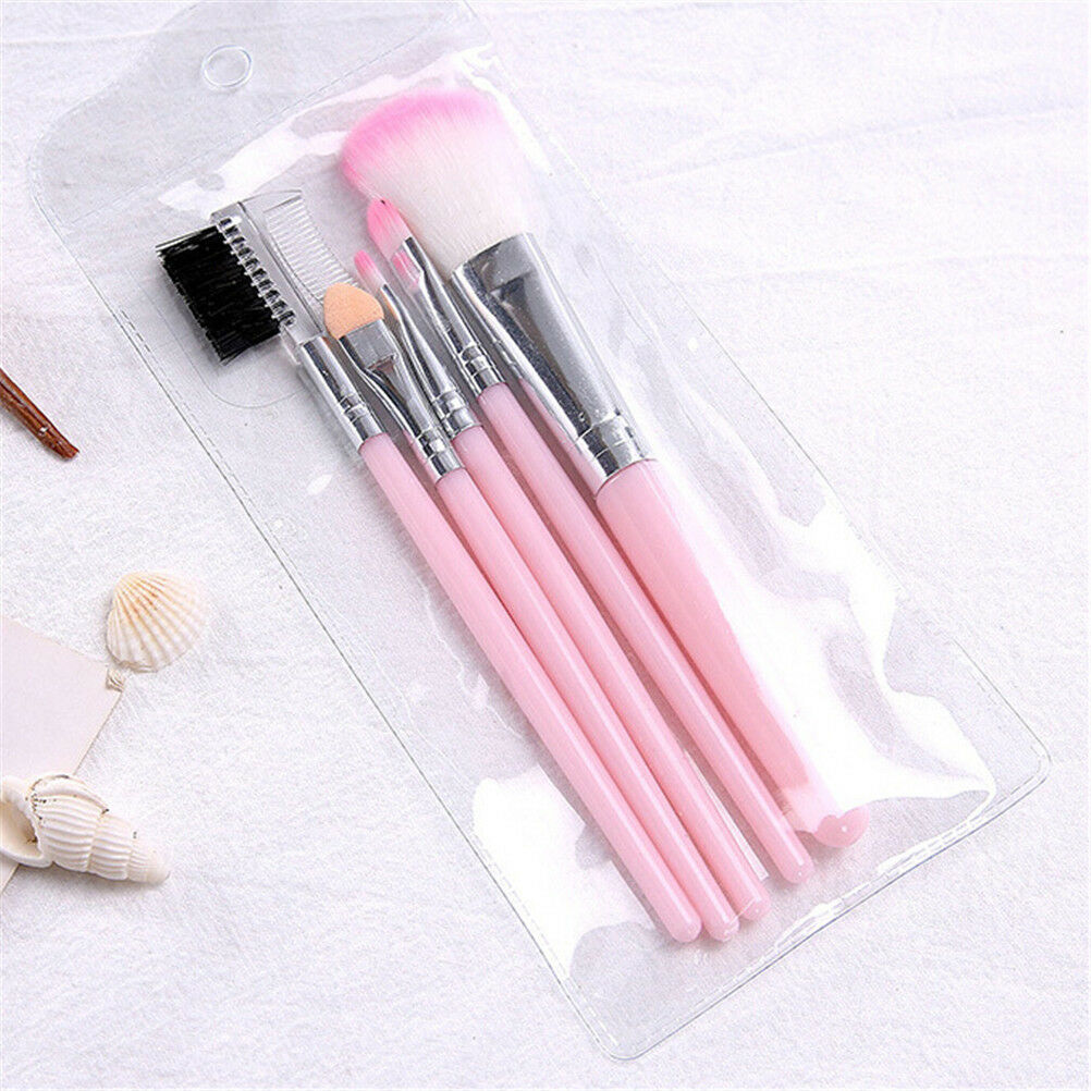 5PCS Pink Makeup brush set foundation brush eye shadow brush eyebrow com.l8