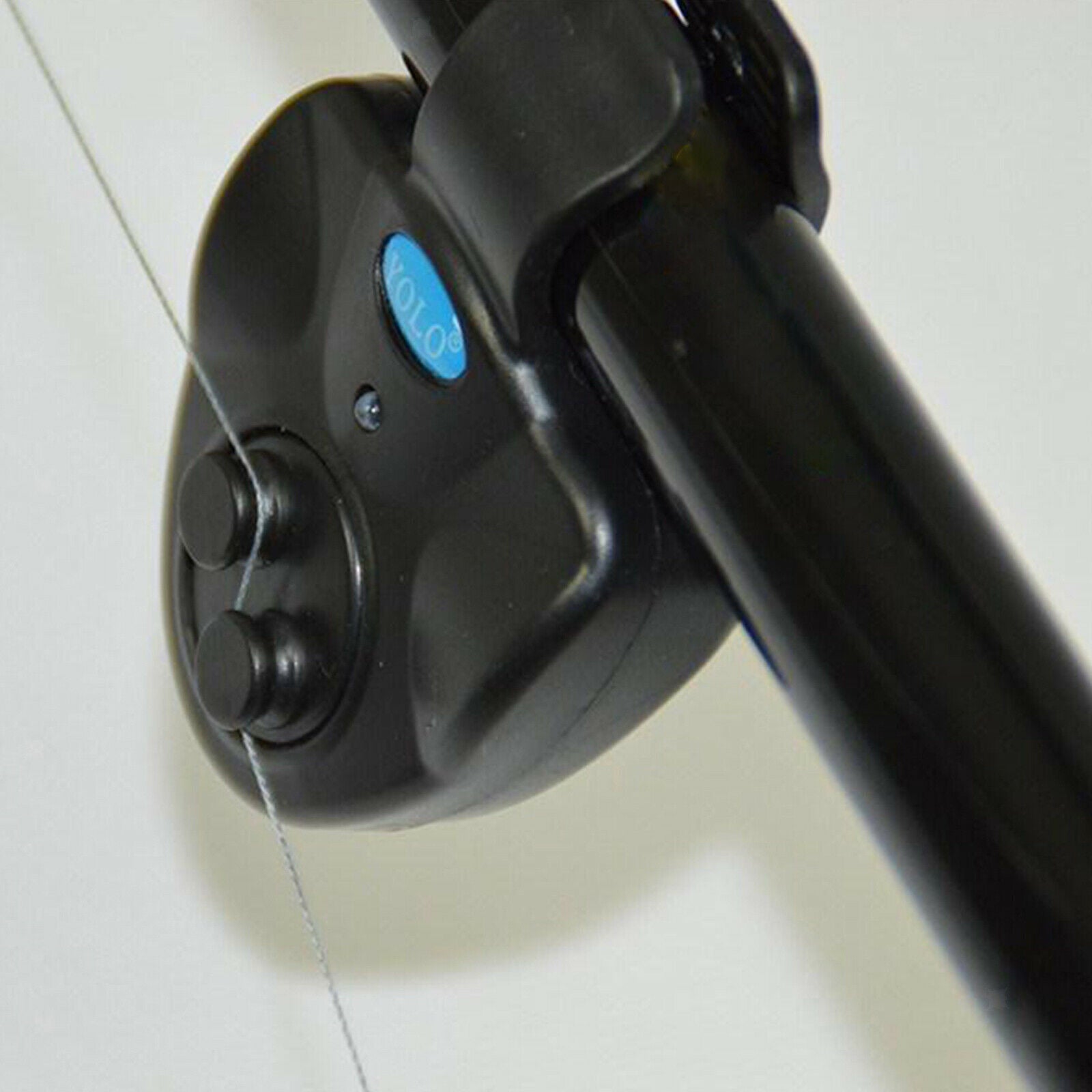 Electronic Fishing Bite Alarm LED Light Sound Alert Bell Clip On Alertor Ring