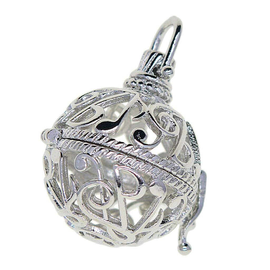Musical Symbols Beads Cage Pendant Locket Charm for DIY Necklace Pendant