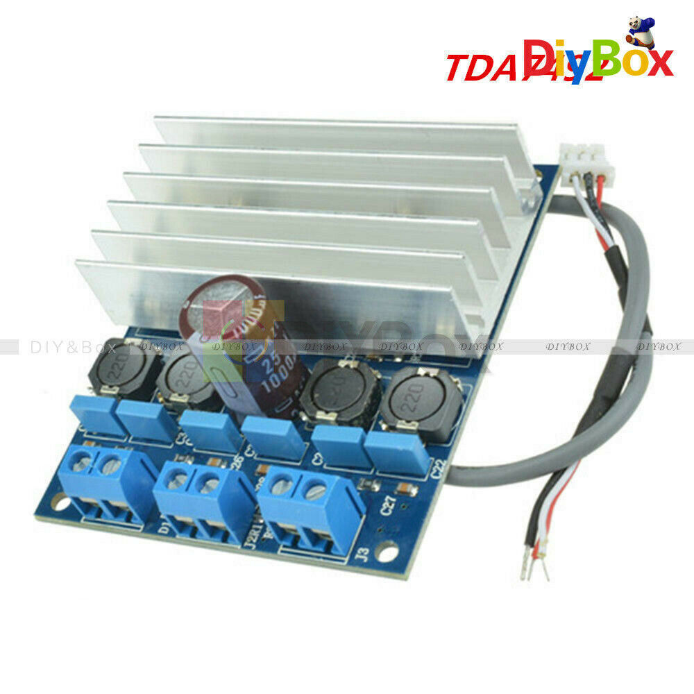 TDA7492 2 x 50W D Class High-Power Digital Amplifier Board AMP Board+ Radiator