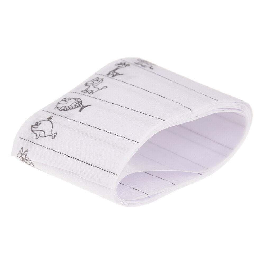 100pcs Washable Iron on Name Colthing Labels School Garment Fabric Tags M.l8