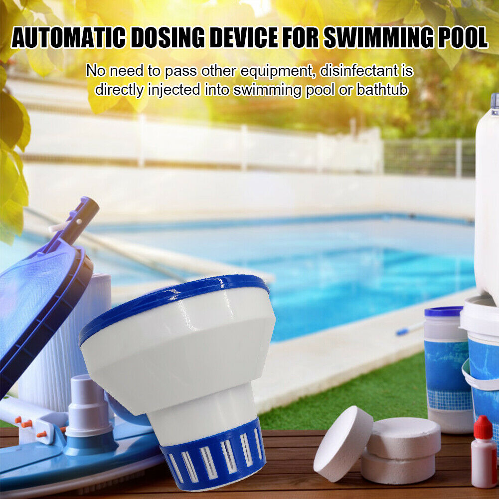 10 inch SPA Pool Floating Pill Box Auto Chlorine Bromine Tablet Dispenser @