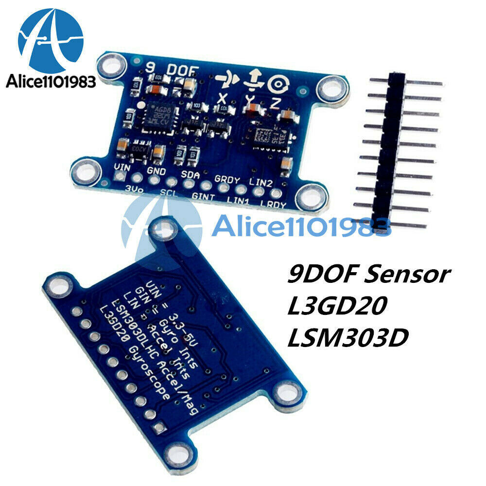 9-Axis IMU L3GD20 LSM303D Module 9DOF Compass Acceleration Gyroscope for Arduino
