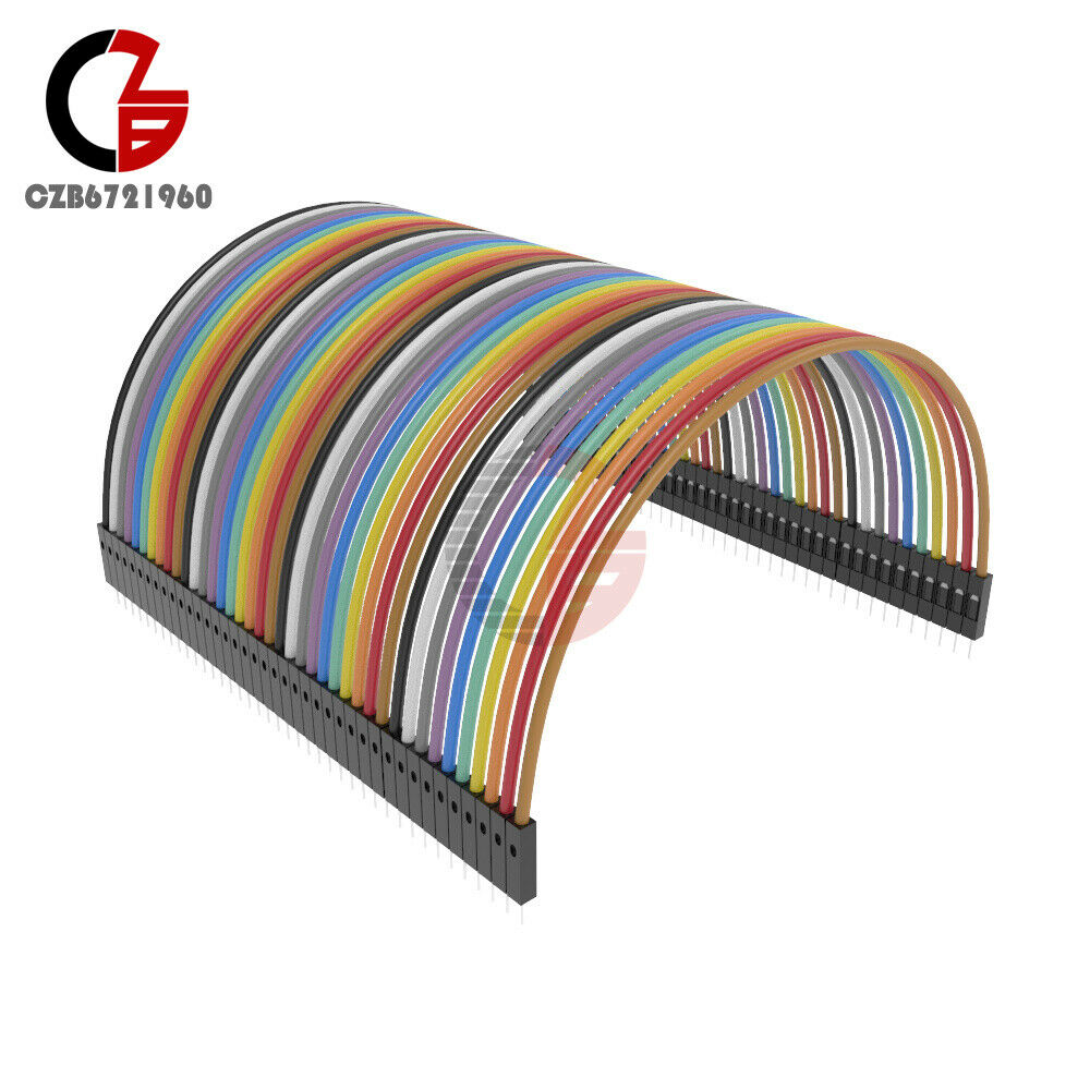 40pcs Durable Dupont 10CM Male To Male Jumper Wire Ribbon Cable for Breadboard