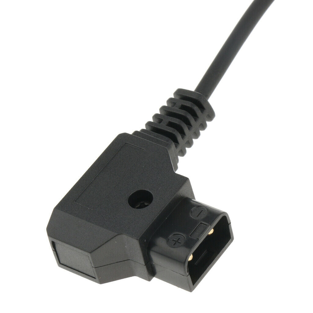 Coiled Power Supply Cable DC Plug 2.5x5.5mm Right Angle to D-Tap Connector
