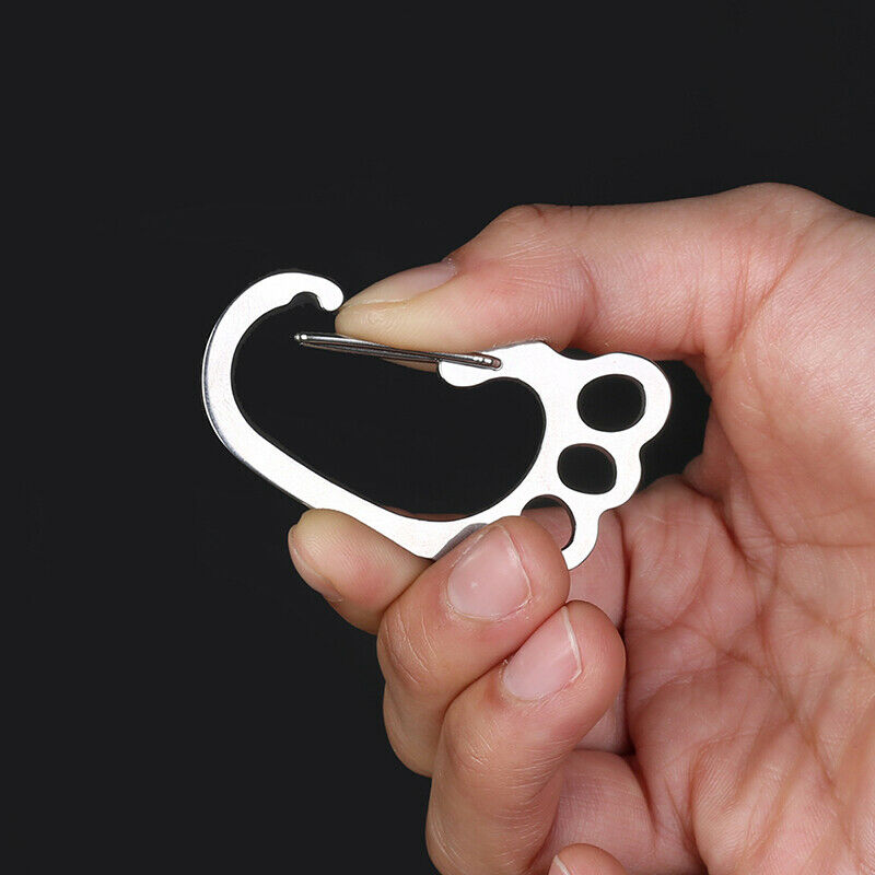 Cute Keychain Key Ring Hook Outdoor Camping Hiking Buckle Carabiner Key HoL Qx