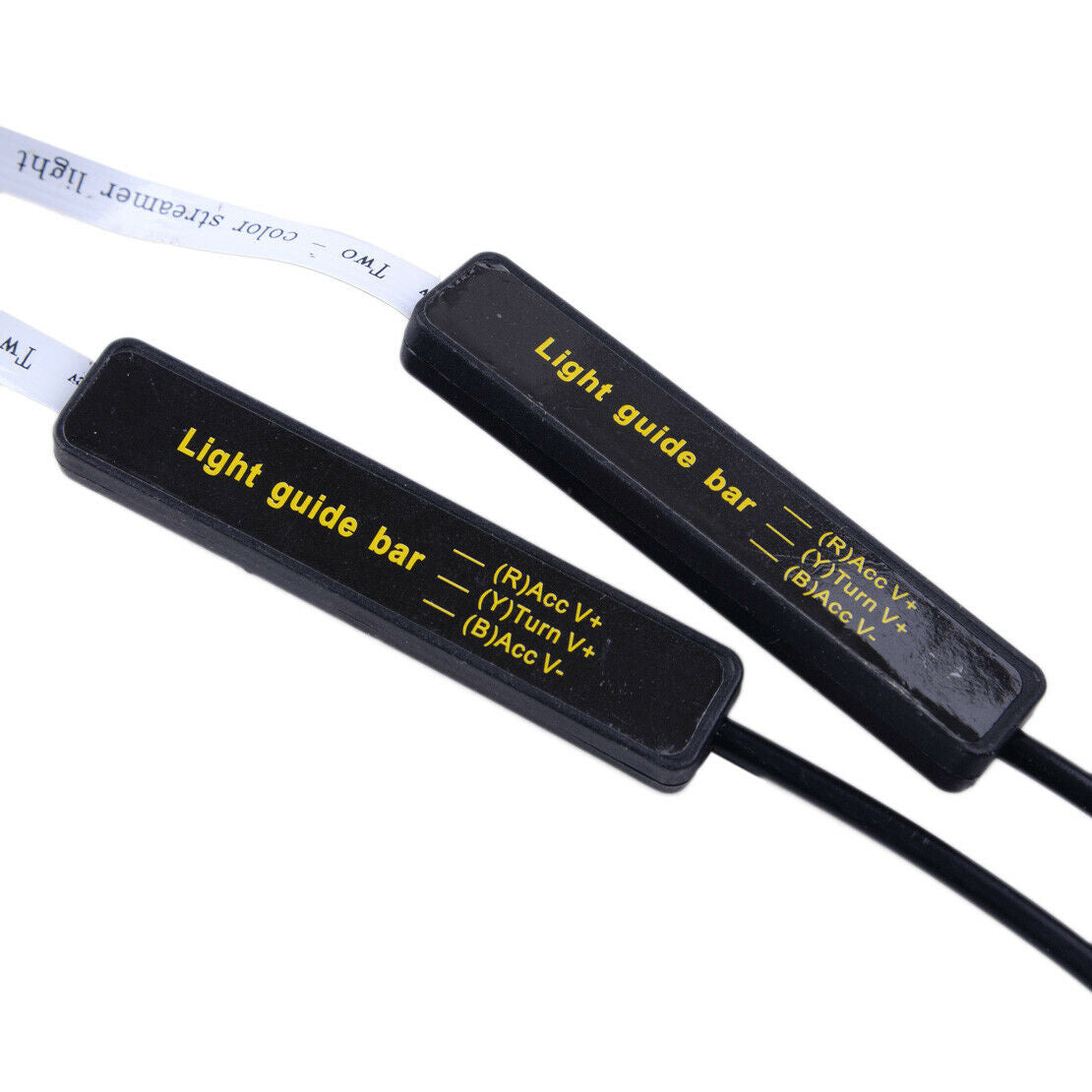 2pcs 30cm Sequential Flexible DRL Turn Signal LED Strip Light Lamp Headlight as