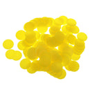 100x Opaque Plastic Board Game Counters Tiddly winks Numeracy Yellow