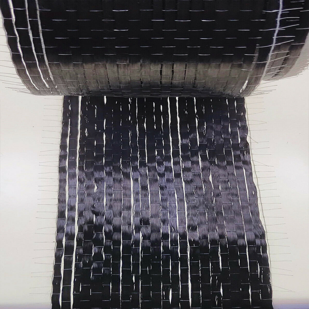 1pc 12K 10cm*500cm Black Carbon Fiber Cloth Fabric UNI-Directional Weave