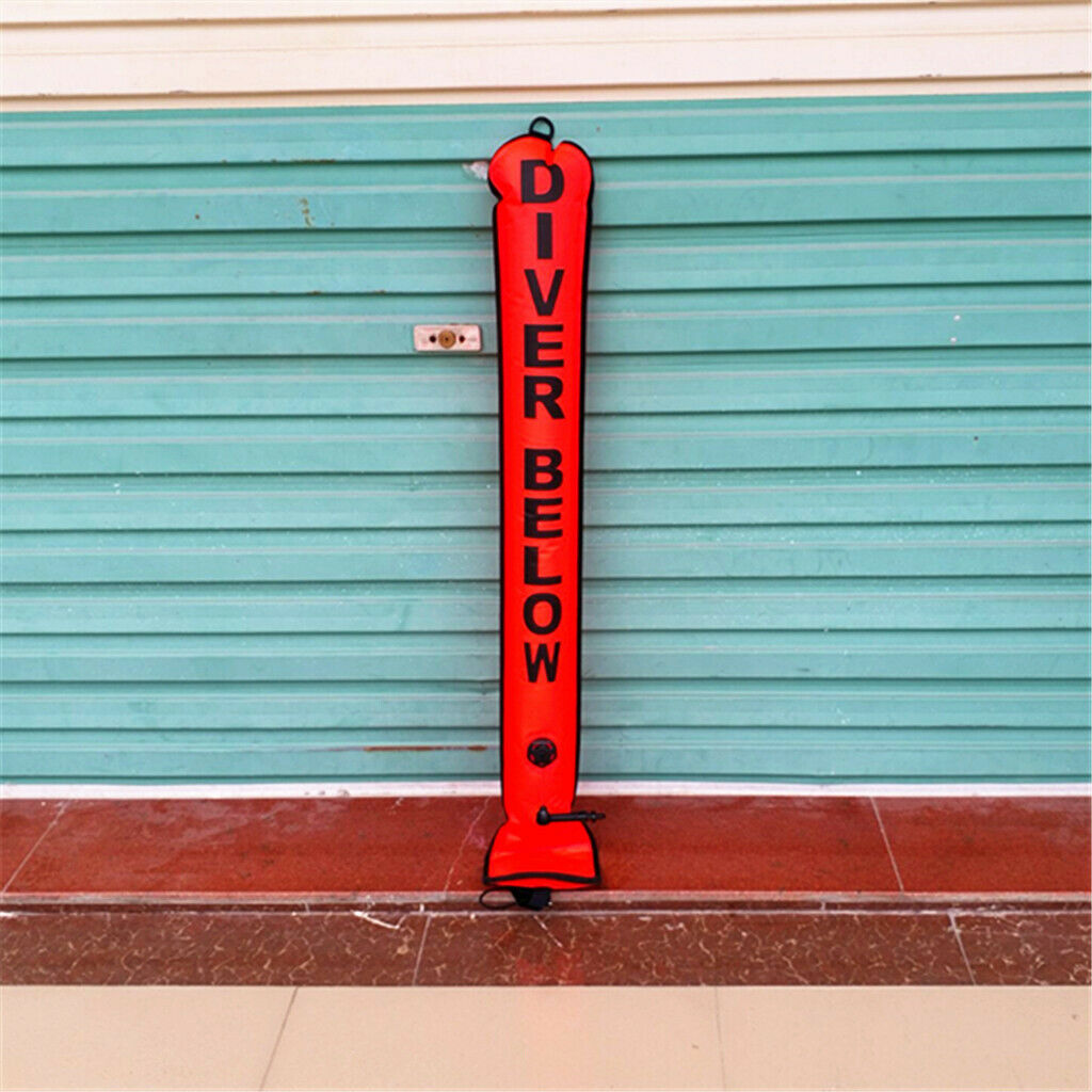 Scuba Diving SMB Underwater Snorkeling Signal Diver Below Surface Marker Buoy 4'