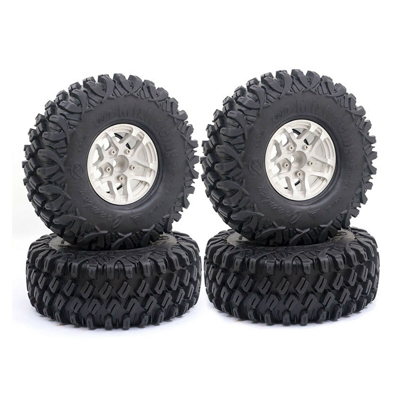 4 1.9 '' Wheel Tire Set for SCX10 D90 -4 CC01 1:10 RC