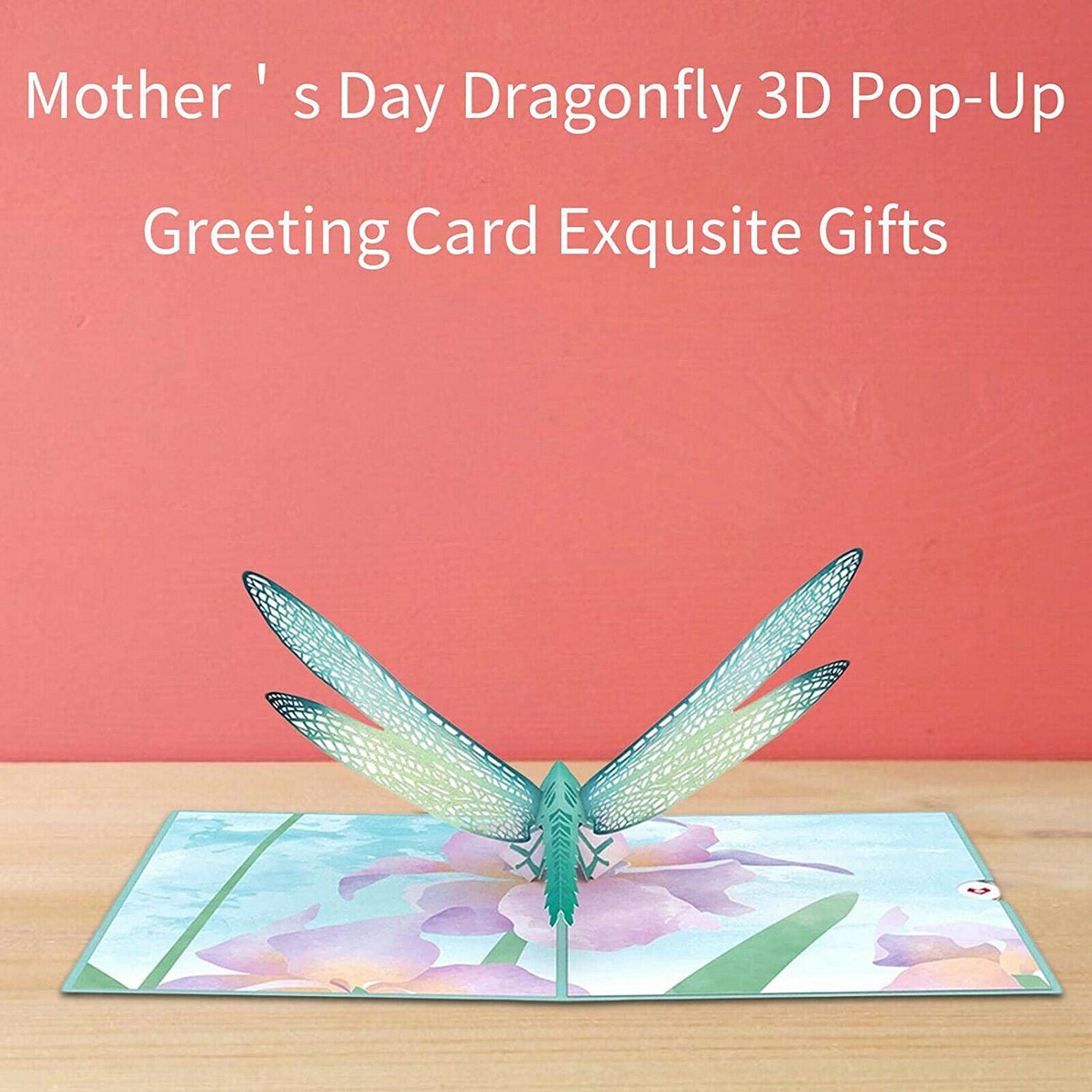 Handmade Dragonfly   Up Card Mother's Day Gifts for Grandma Invitation