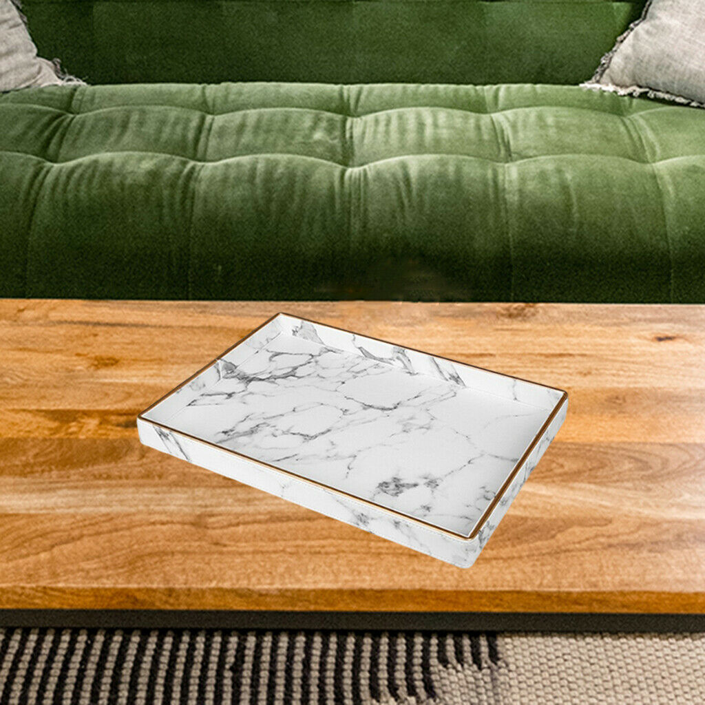 Marble Texture Serving Tray Storage Containers Boxes Tray Gifts