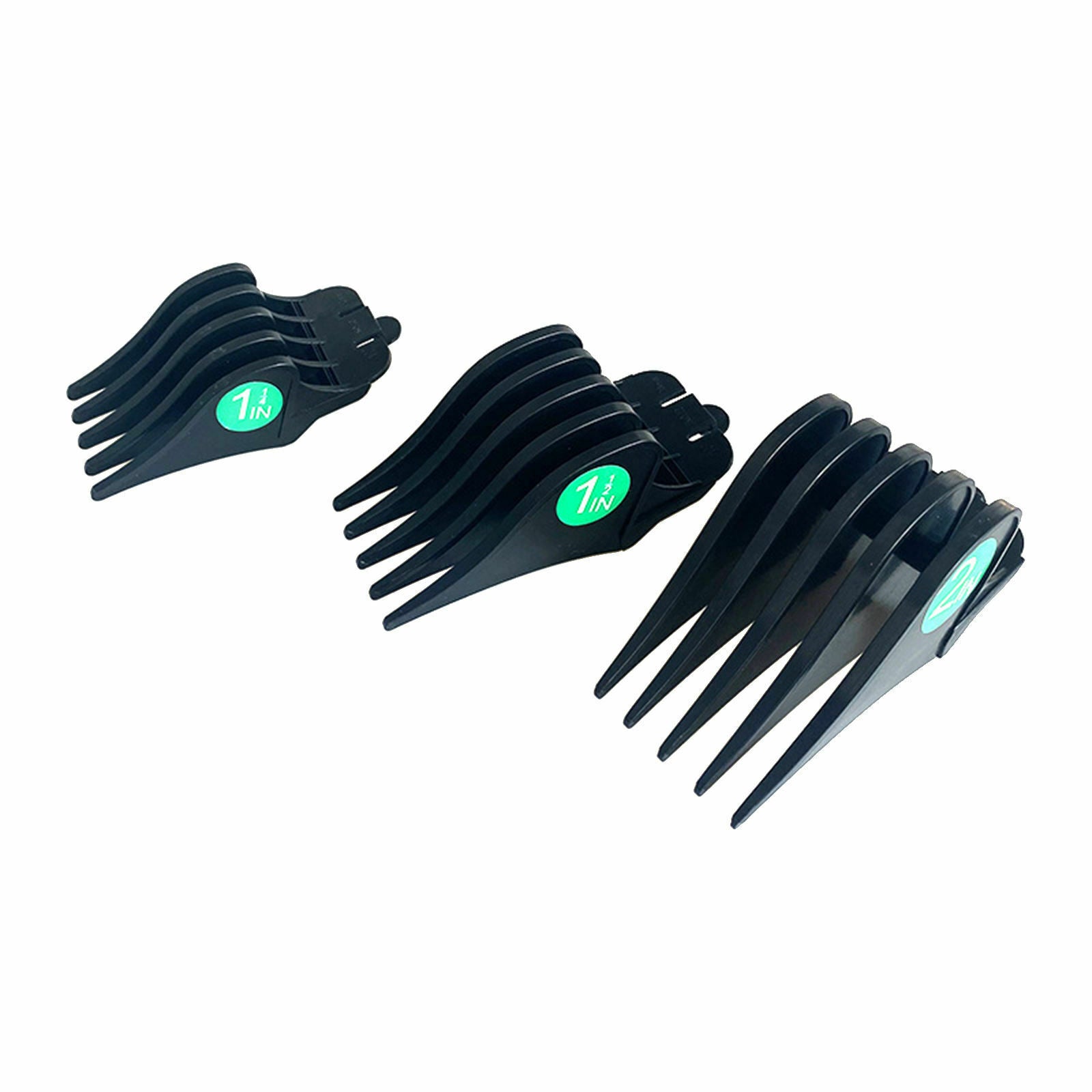 3Pcs Hair Clipper Limit Combs 32mm 38mm 51mm Cutting Guard Attachment Black
