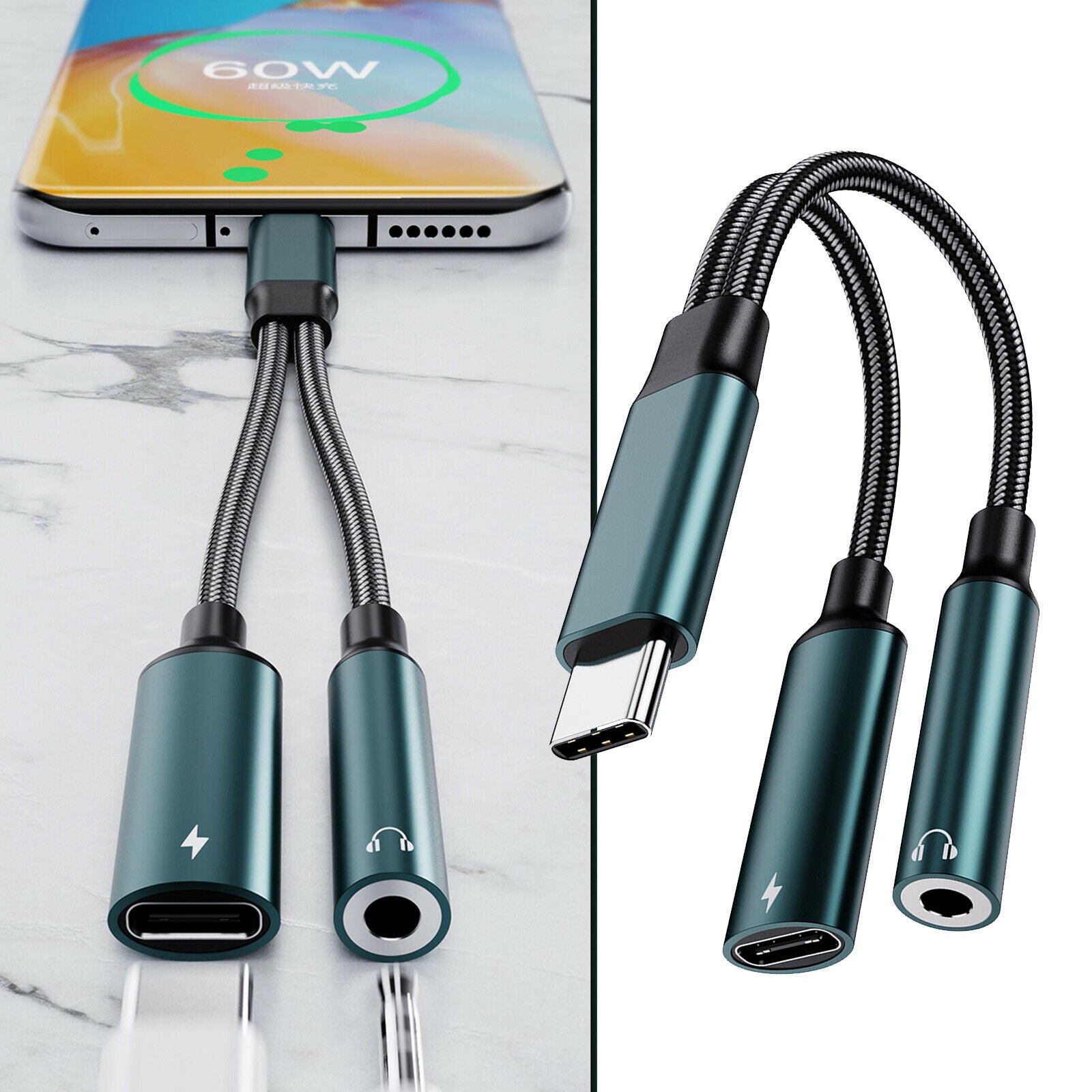 Audio Converter Headphone Adapter USB C to Audio Connector for Smart Phones