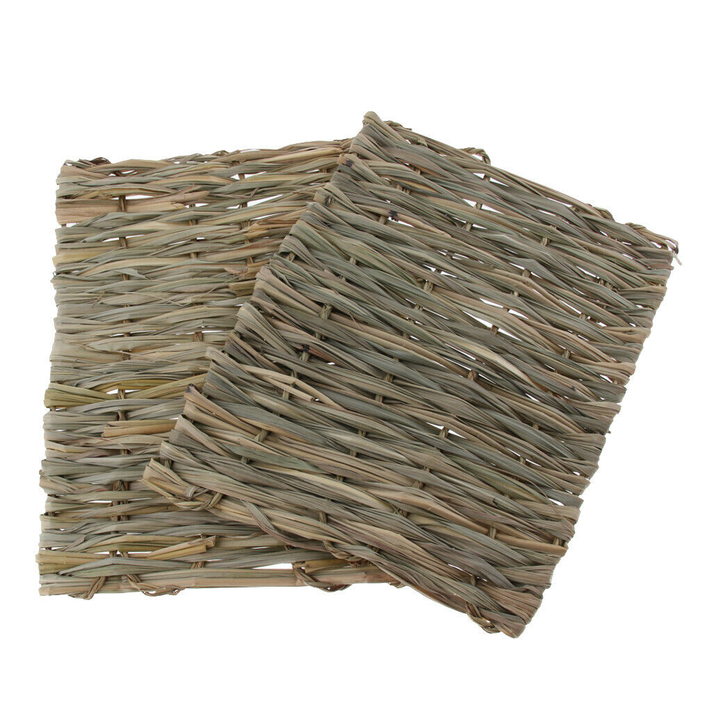 Set of 2 Pet Rabbits Woven Play Bed Suitable for Small Animals Cage Use