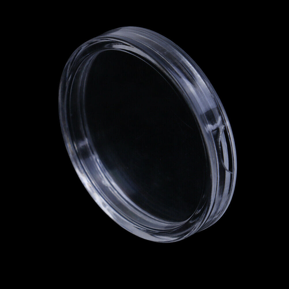 10Pcs 33mm plastic round applied clear cases coin storage capsules holde Lt