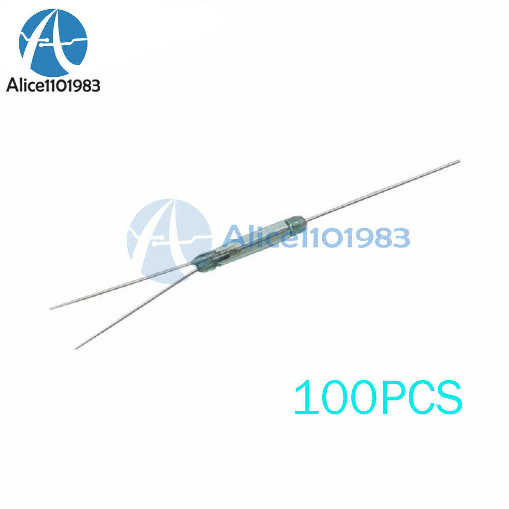 100PCS 2.5*14mm Glass Reed Relay 4W 3 Pin Magnetic N/O N/C Switch