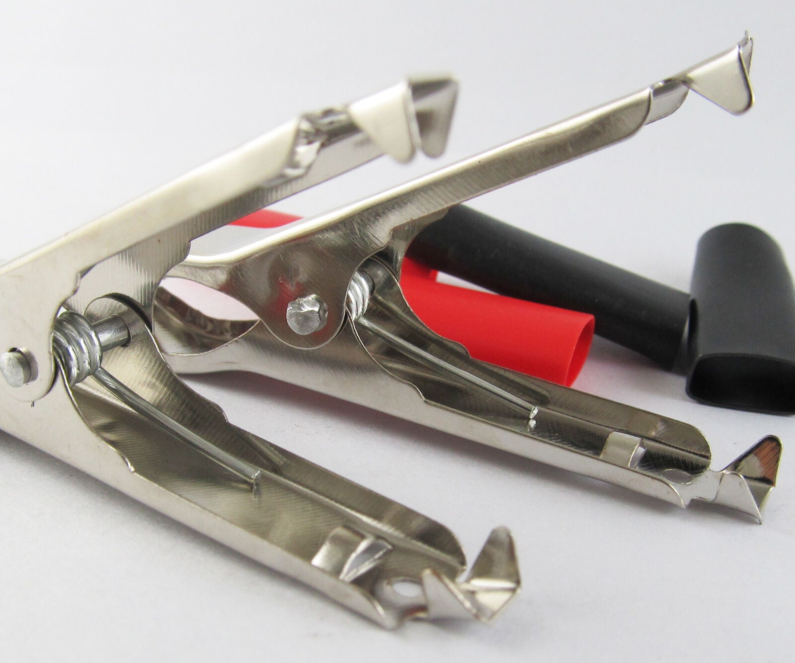 100pcs Battery Test Clip Insulated Clamp 30A 75mm